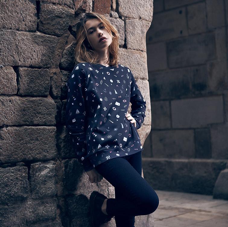 Sudadera old school print