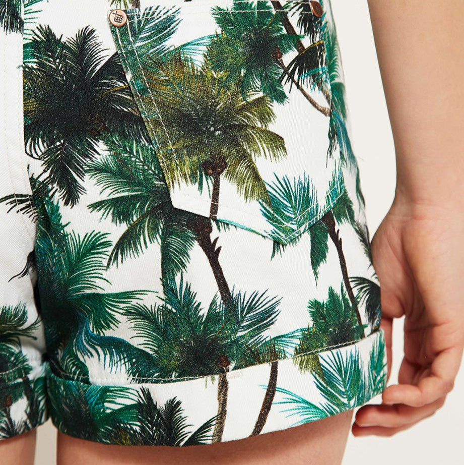 Short tropic print