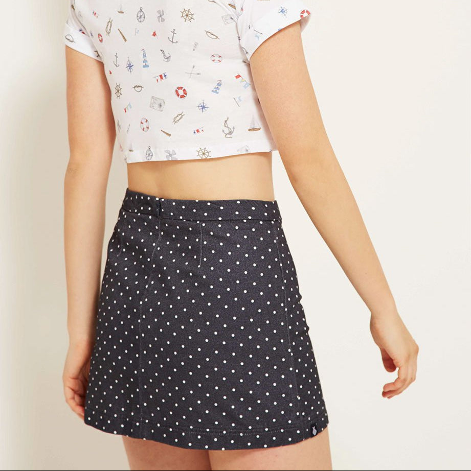 Falda topos navy