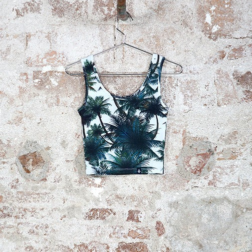 Crop top Tropic print